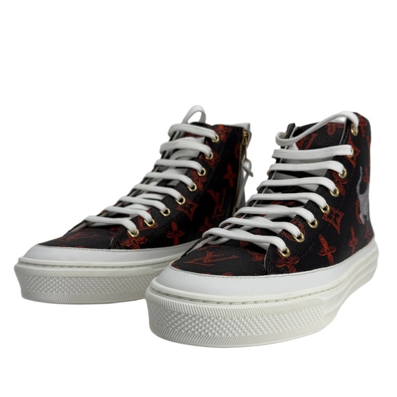 Louis Vuitton Catogram Stellar Sneaker Boots – Marron Monogram Canvas  Cat/Dog - Picture 4 of 7